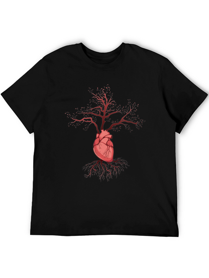 Heart Tree Graphic Tee - Stylish & Unique