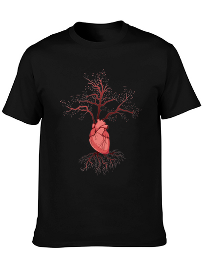 Heart Tree Graphic Tee - Stylish & Unique