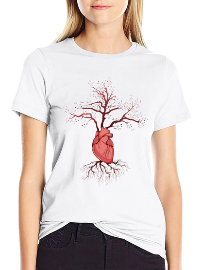 Heart Tree Graphic Tee - Stylish & Unique