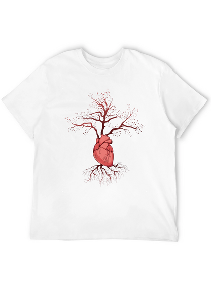 Heart Tree Graphic Tee - Stylish & Unique