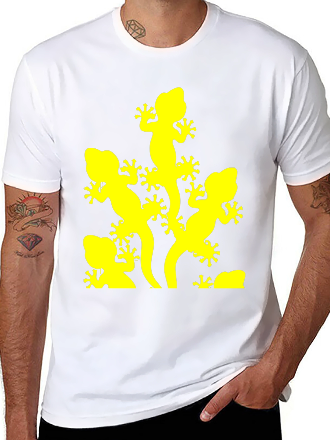 Lizard Graphic Tee - Black Short Sleeve