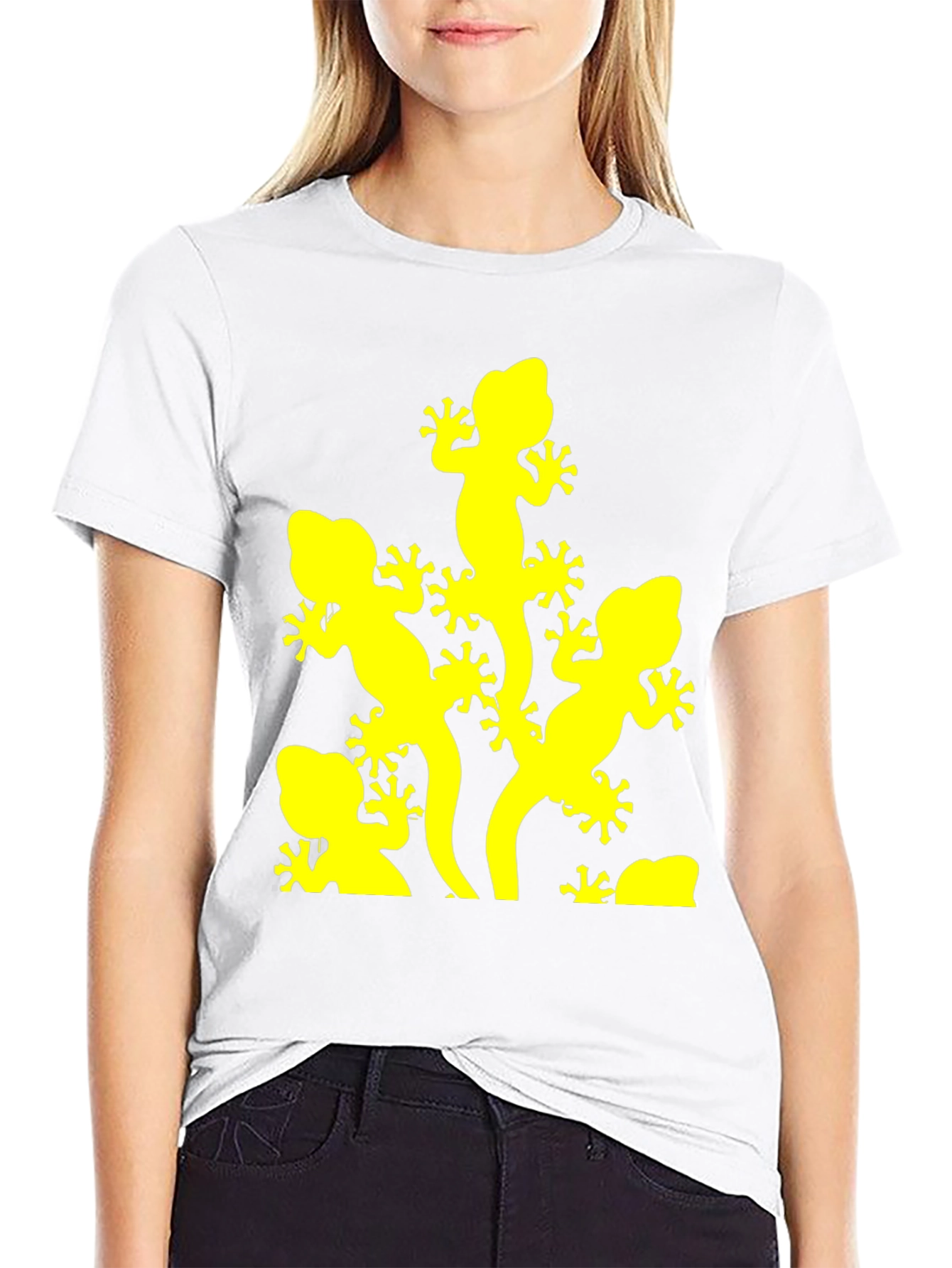 Lizard Graphic Tee - Black Short Sleeve