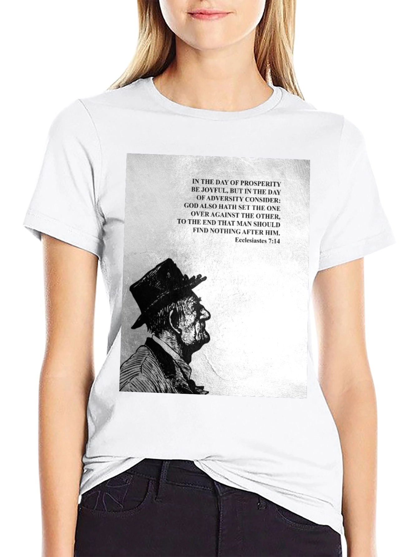 Ecclesiastes 7:14 Graphic Tee - Black