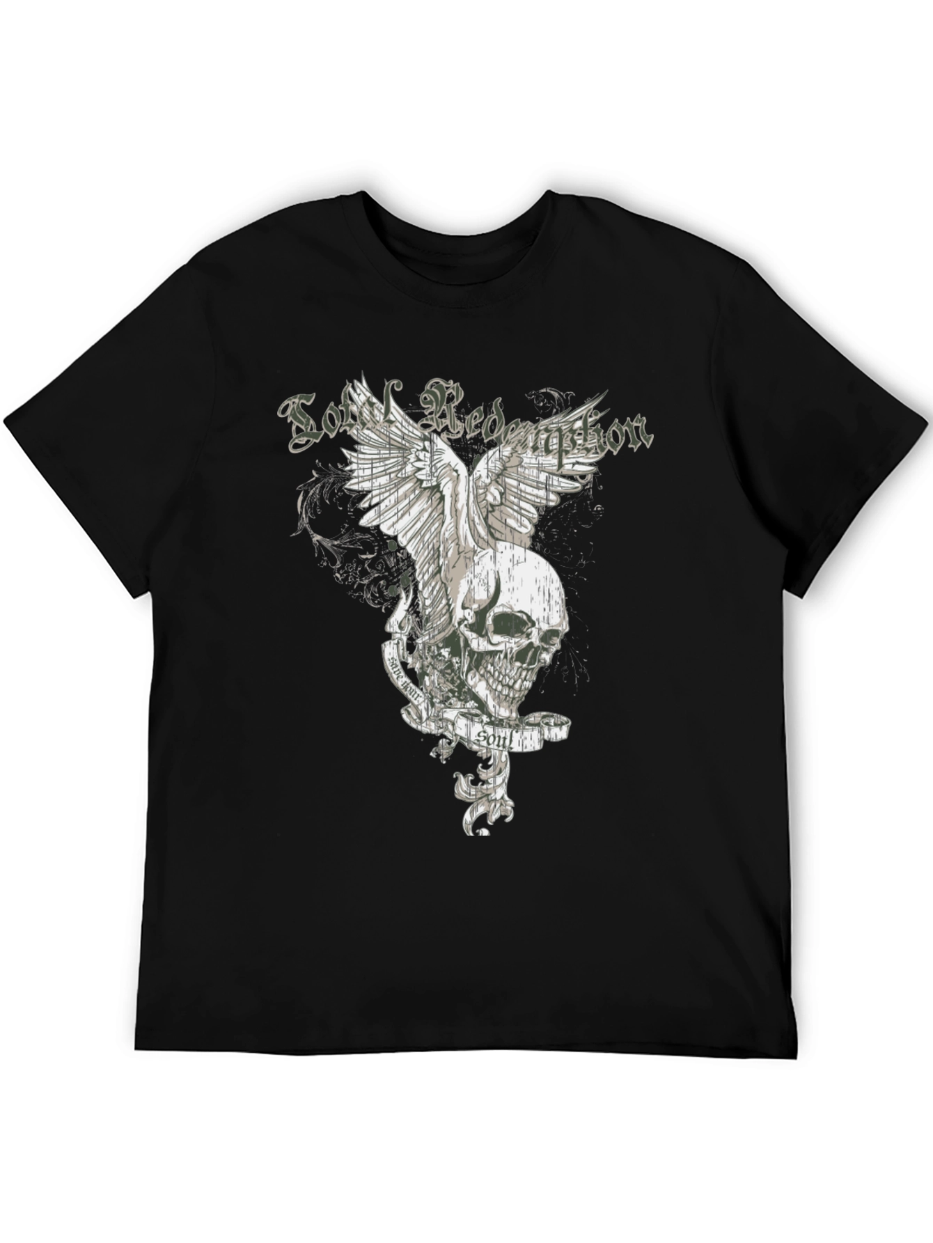 Soul Redemption Graphic Tee - Edgy Skull Design