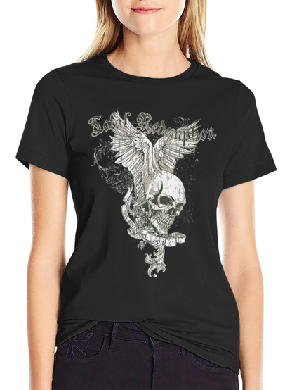 Soul Redemption Graphic Tee - Edgy Skull Design