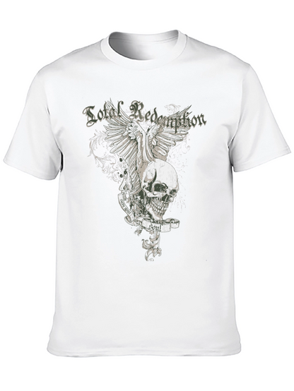 Soul Redemption Graphic Tee - Edgy Skull Design