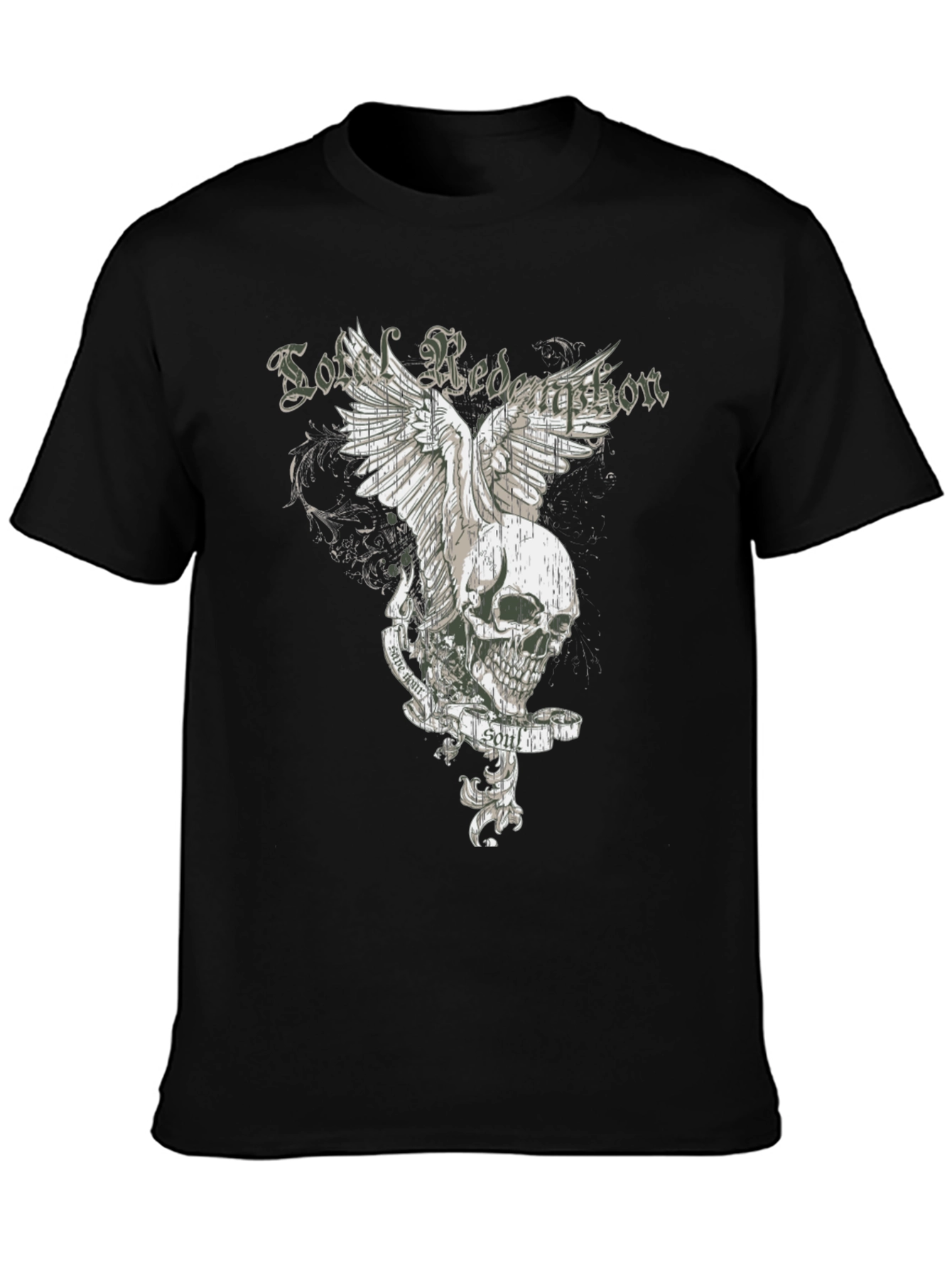 Soul Redemption Graphic Tee - Edgy Skull Design