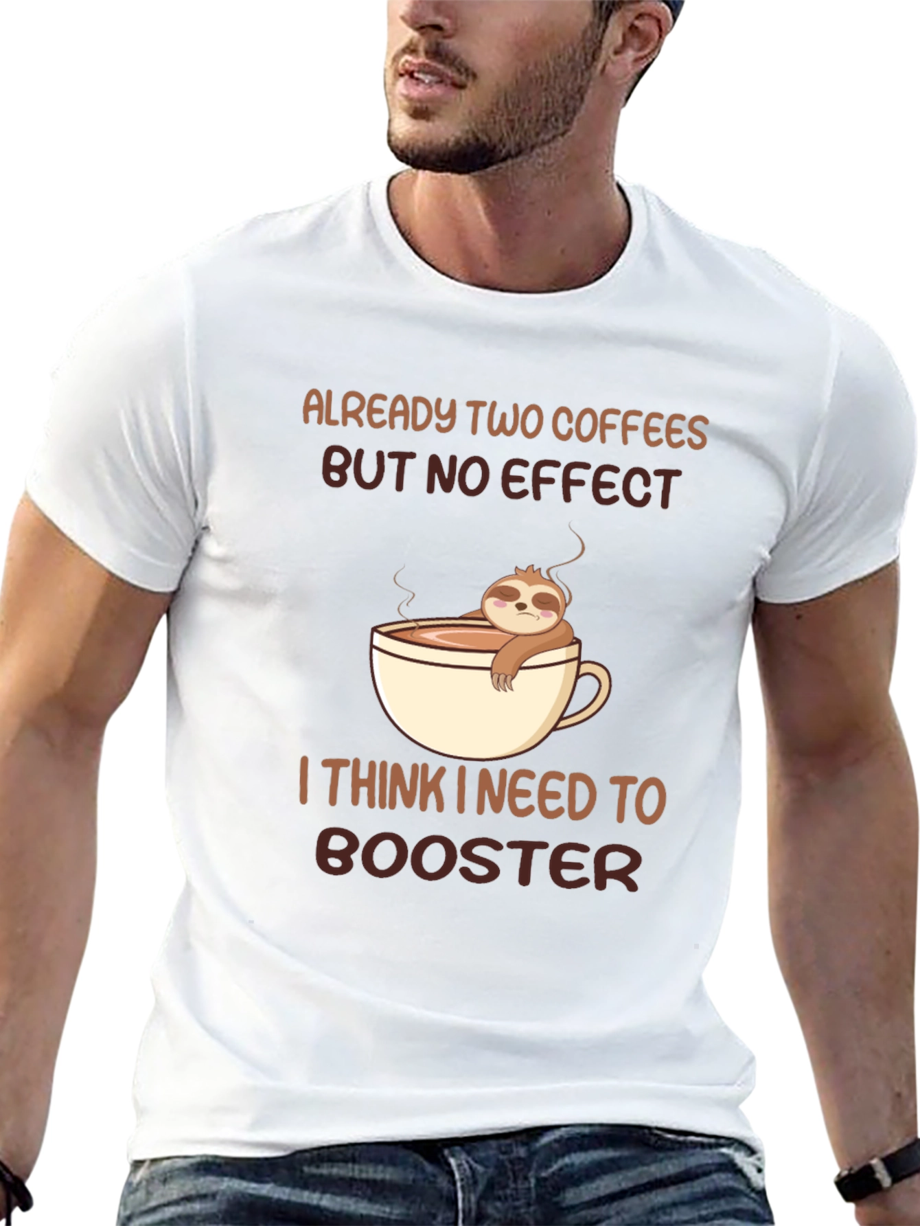 Sloth Coffee Booster Graphic Tee