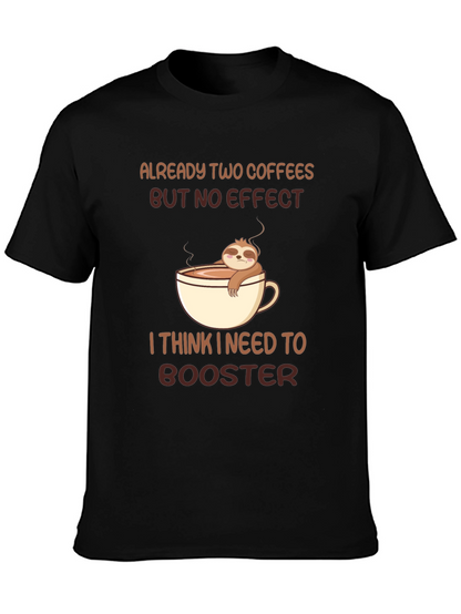 Sloth Coffee Booster Graphic Tee
