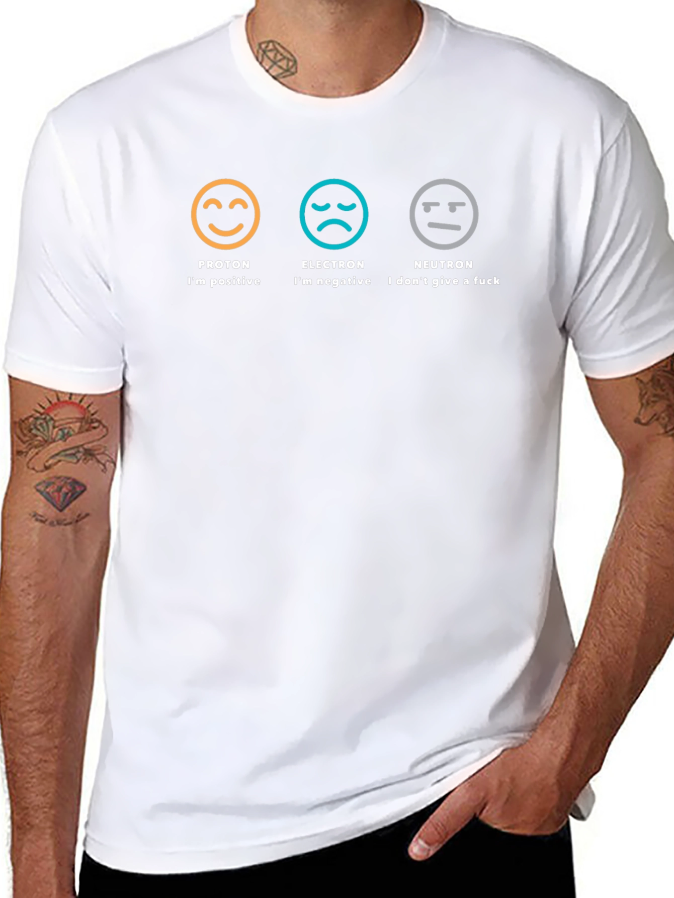 Proton Electron Neutron Funny Science T-Shirt
