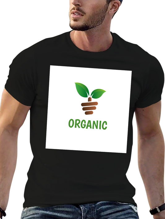 Organic Cotton Graphic Tee - Black