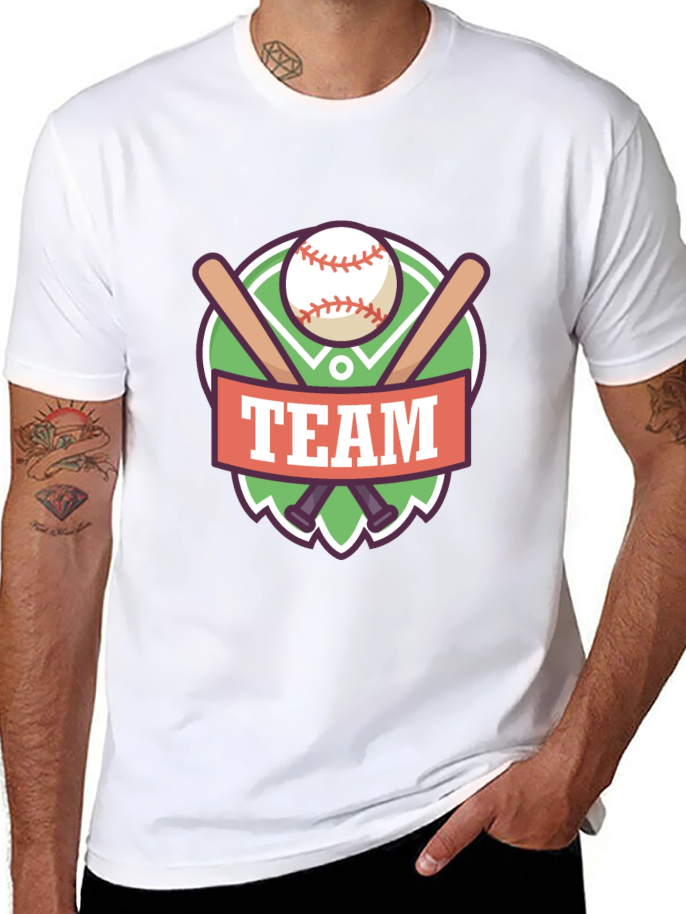 Team Baseball T-Shirt - Sporty Graphic Tee