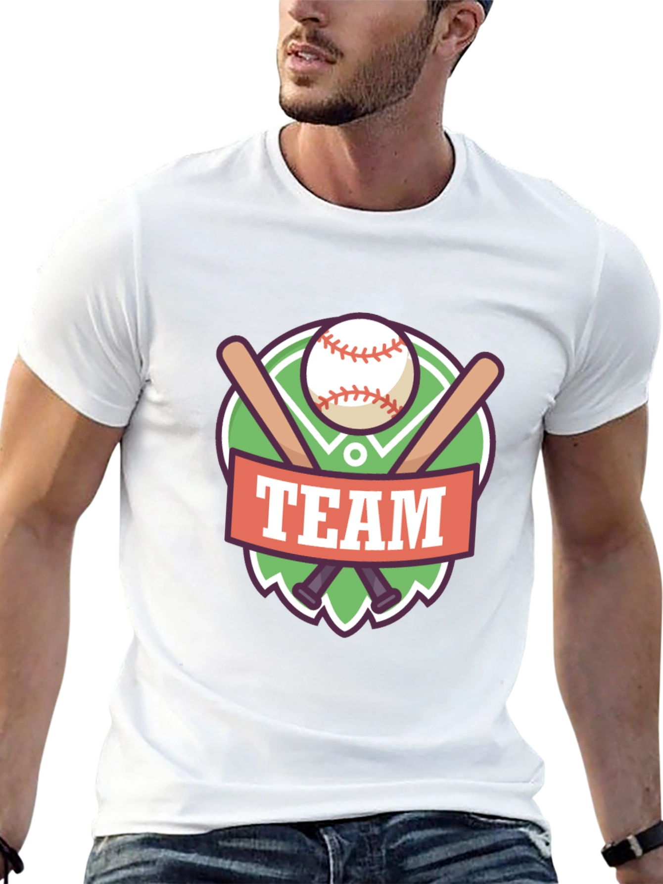 Team Baseball T-Shirt - Sporty Graphic Tee