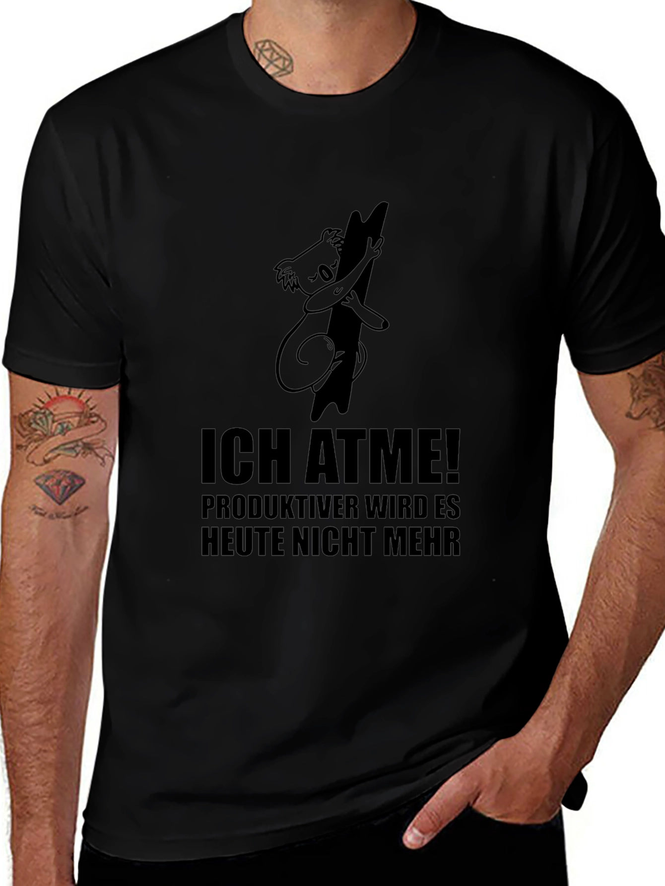 Ich Atme! Koala T-Shirt - Relaxed Humorous