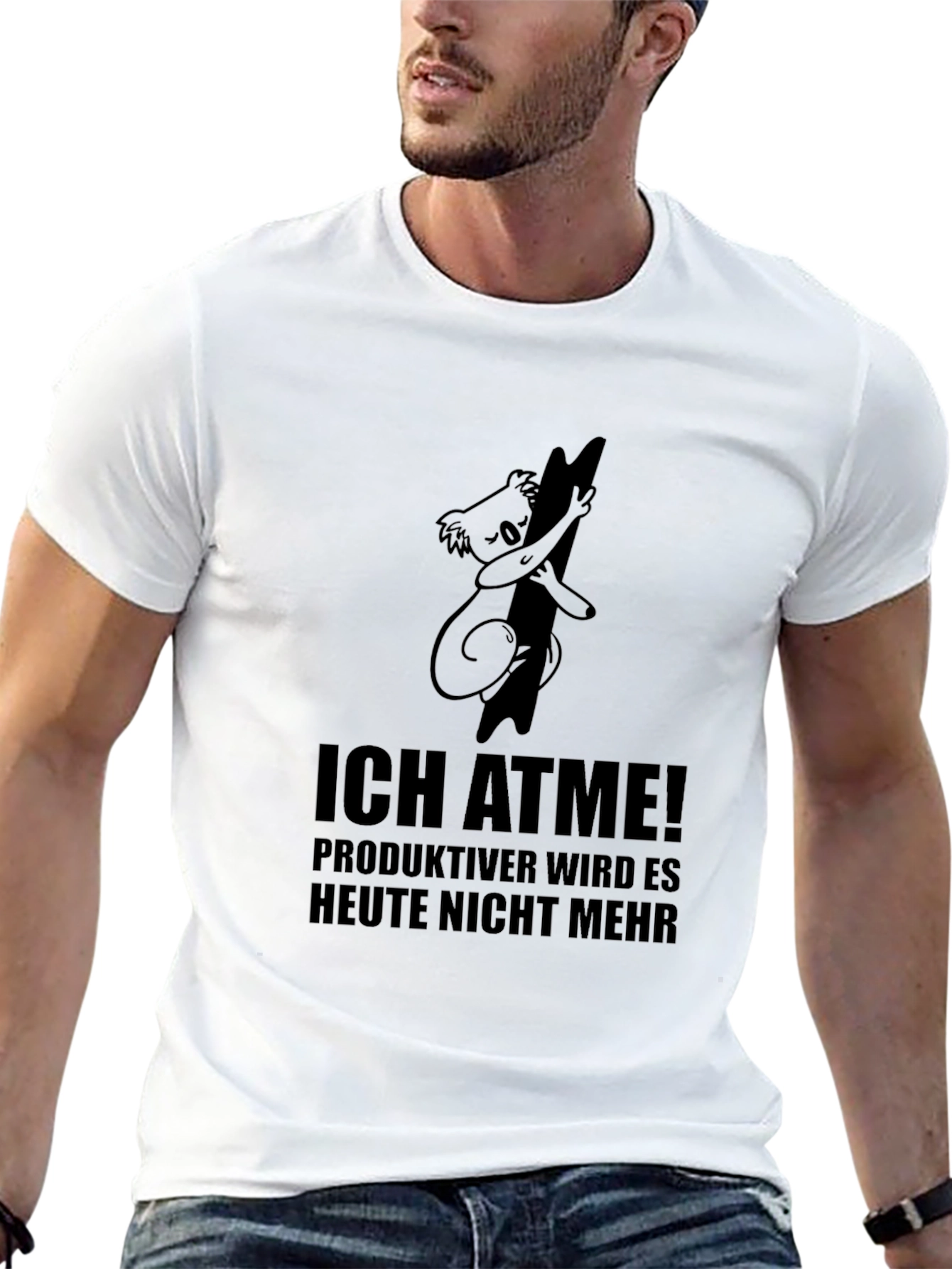 Ich Atme! Koala T-Shirt - Relaxed Humorous
