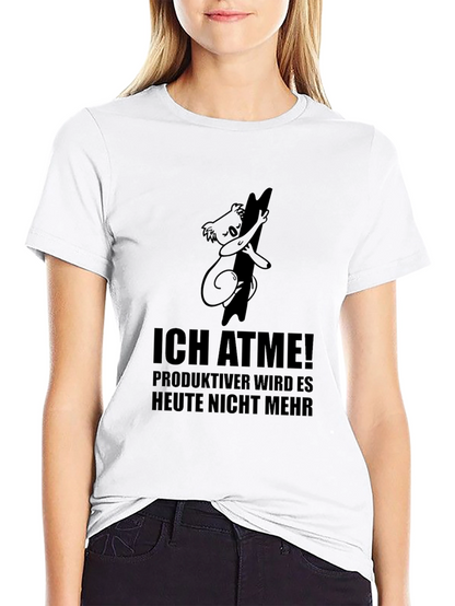Ich Atme! Koala T-Shirt - Relaxed Humorous