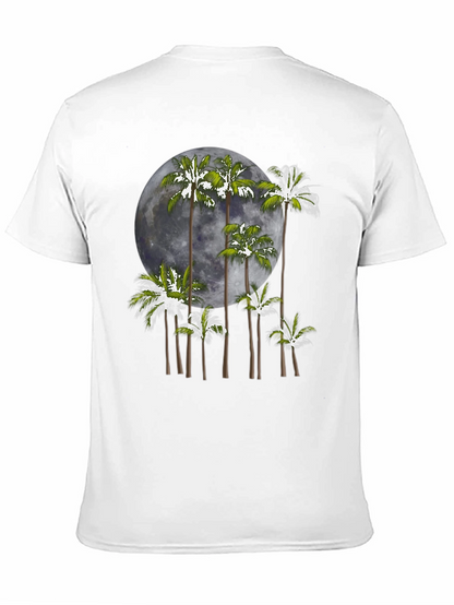 Palm Moon Graphic Tee - Mens Black T-Shirt