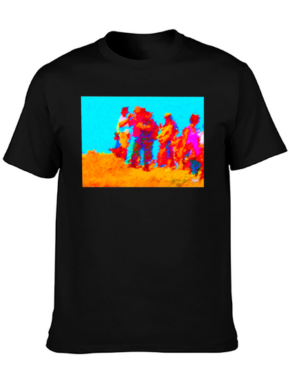 Abstract Art Graphic Tee - Crew Neck