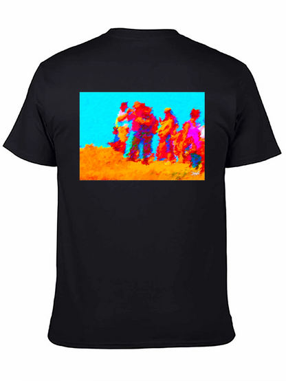 Abstract Art Graphic Tee - Crew Neck