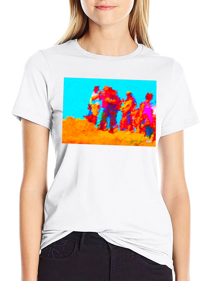 Abstract Art Graphic Tee - Crew Neck