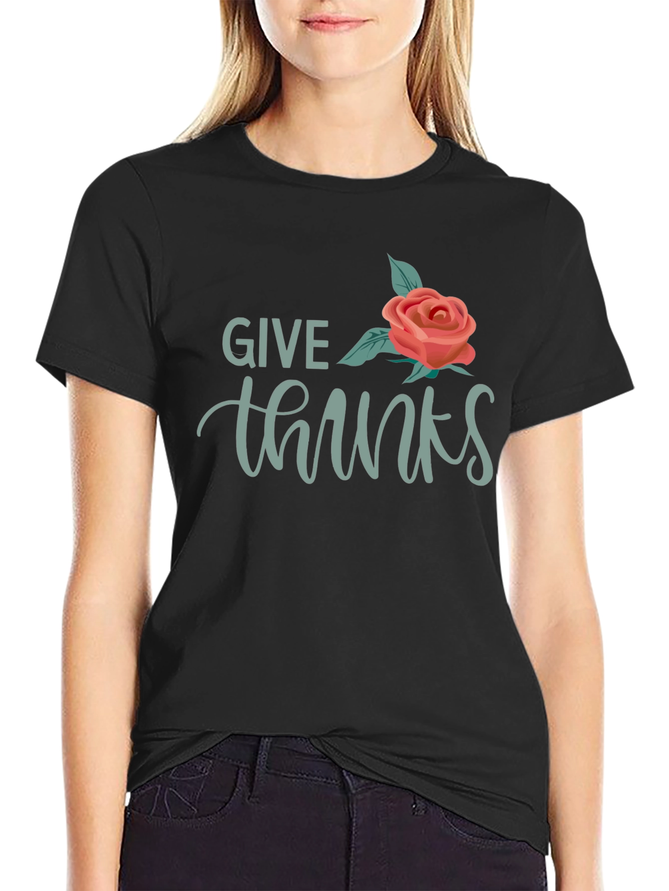 Give Thanks Graphic T-Shirt