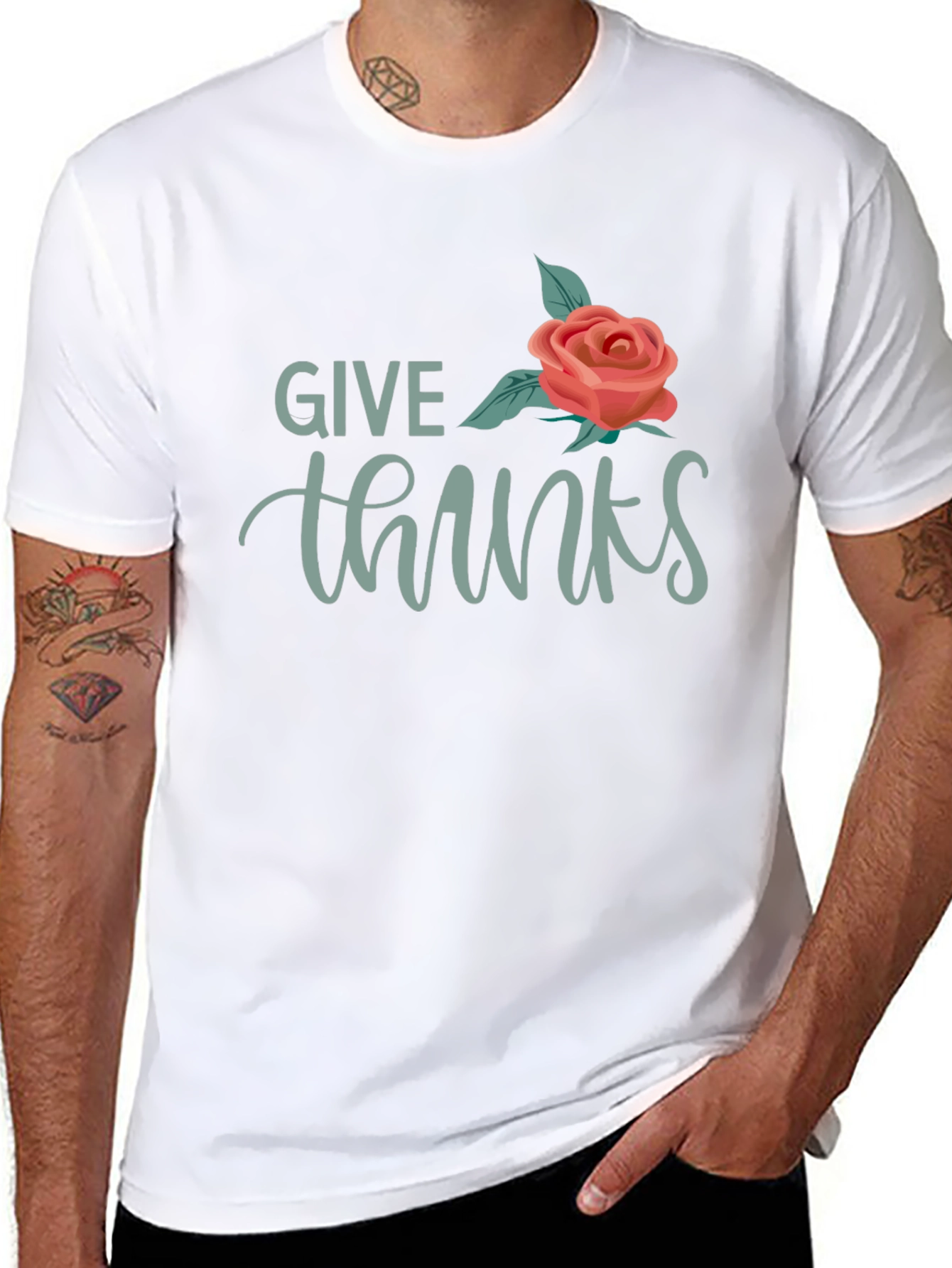 Give Thanks Graphic T-Shirt
