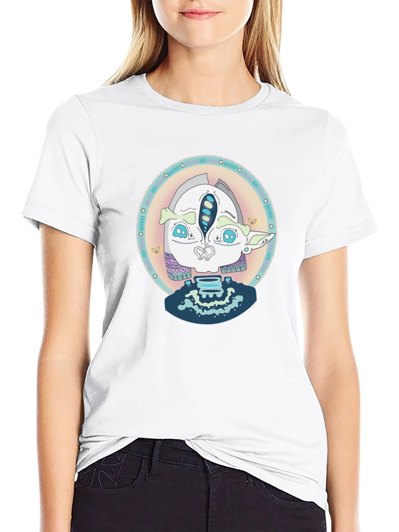 Unique Graphic Tee - Quirky Alien Design