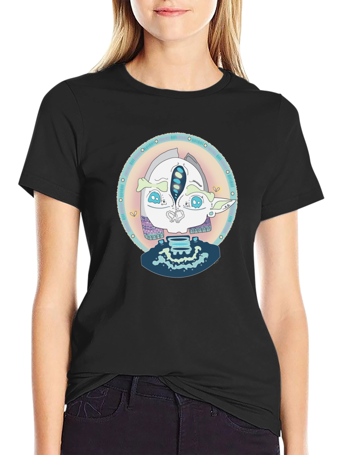 Unique Graphic Tee - Quirky Alien Design