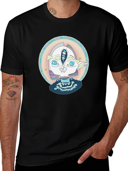 Unique Graphic Tee - Quirky Alien Design