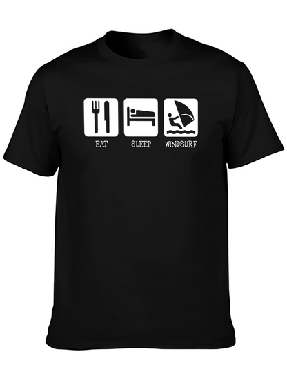 Eat Sleep Windsurf Graphic Tee