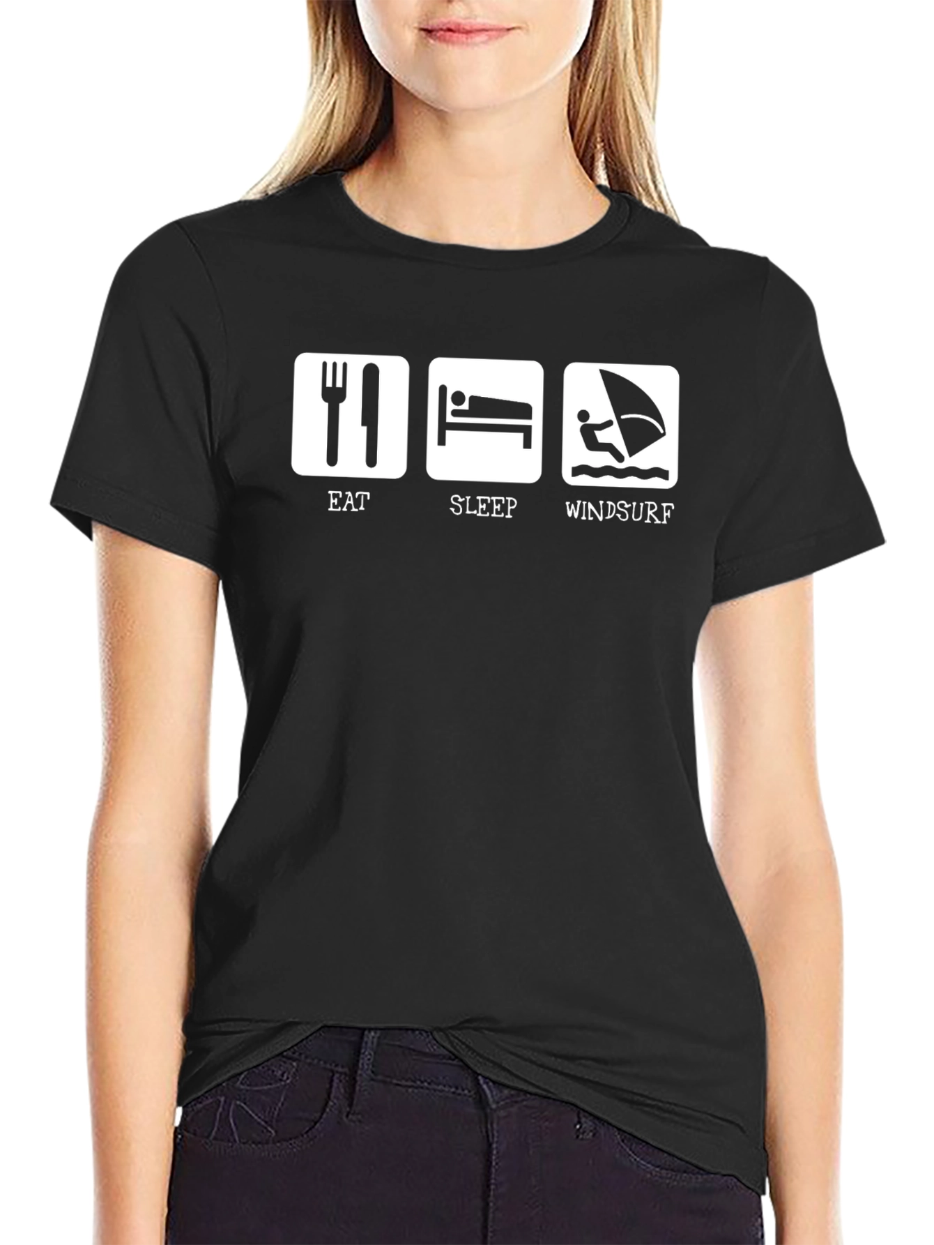 Eat Sleep Windsurf Graphic Tee