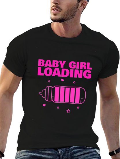Baby Girl Loading T-Shirt - Pregnancy Announcement Tee