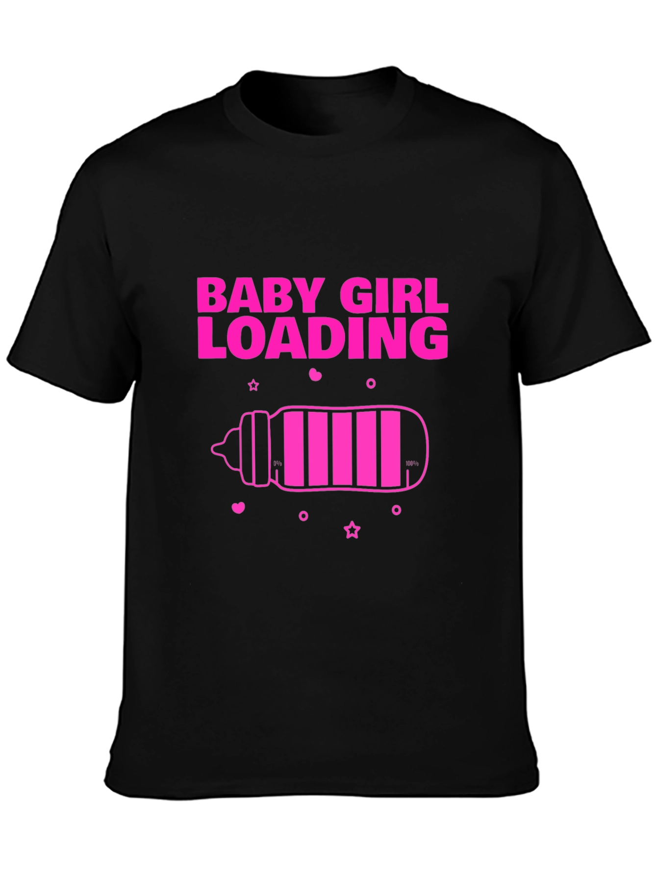 Baby Girl Loading T-Shirt - Pregnancy Announcement Tee