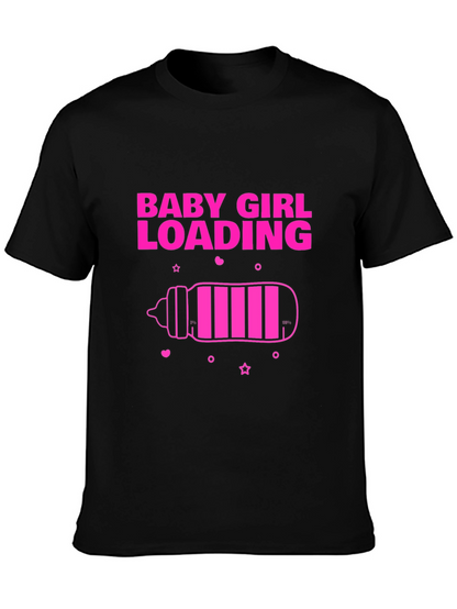 Baby Girl Loading T-Shirt - Pregnancy Announcement Tee