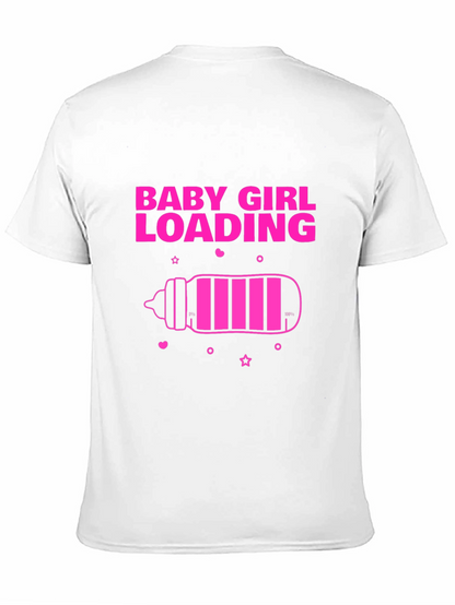 Baby Girl Loading T-Shirt - Pregnancy Announcement Tee