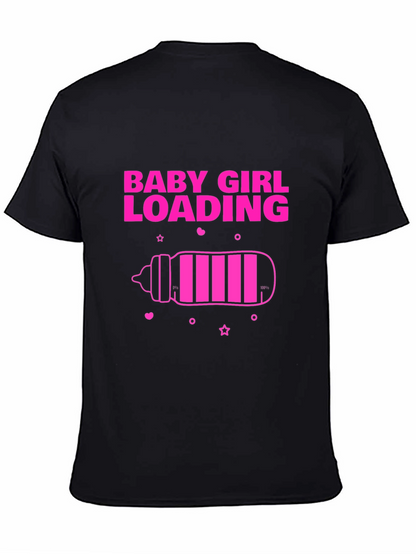 Baby Girl Loading T-Shirt - Pregnancy Announcement Tee