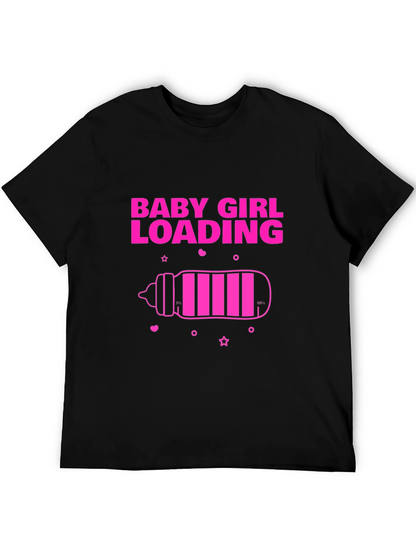 Baby Girl Loading T-Shirt - Pregnancy Announcement Tee