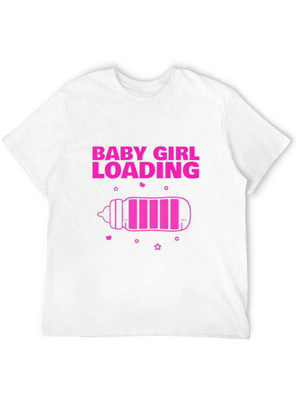 Baby Girl Loading T-Shirt - Pregnancy Announcement Tee
