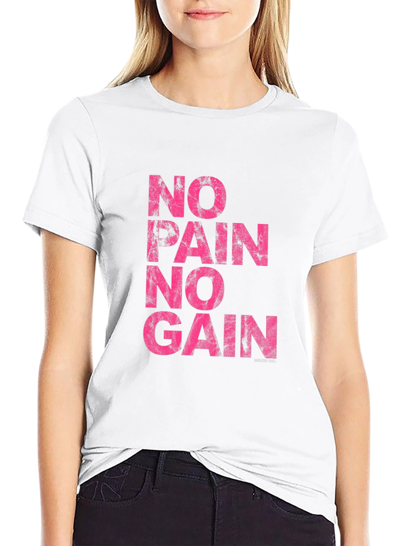 No Pain No Gain Graphic Tee - Black