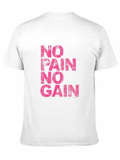 No Pain No Gain Graphic Tee - Black
