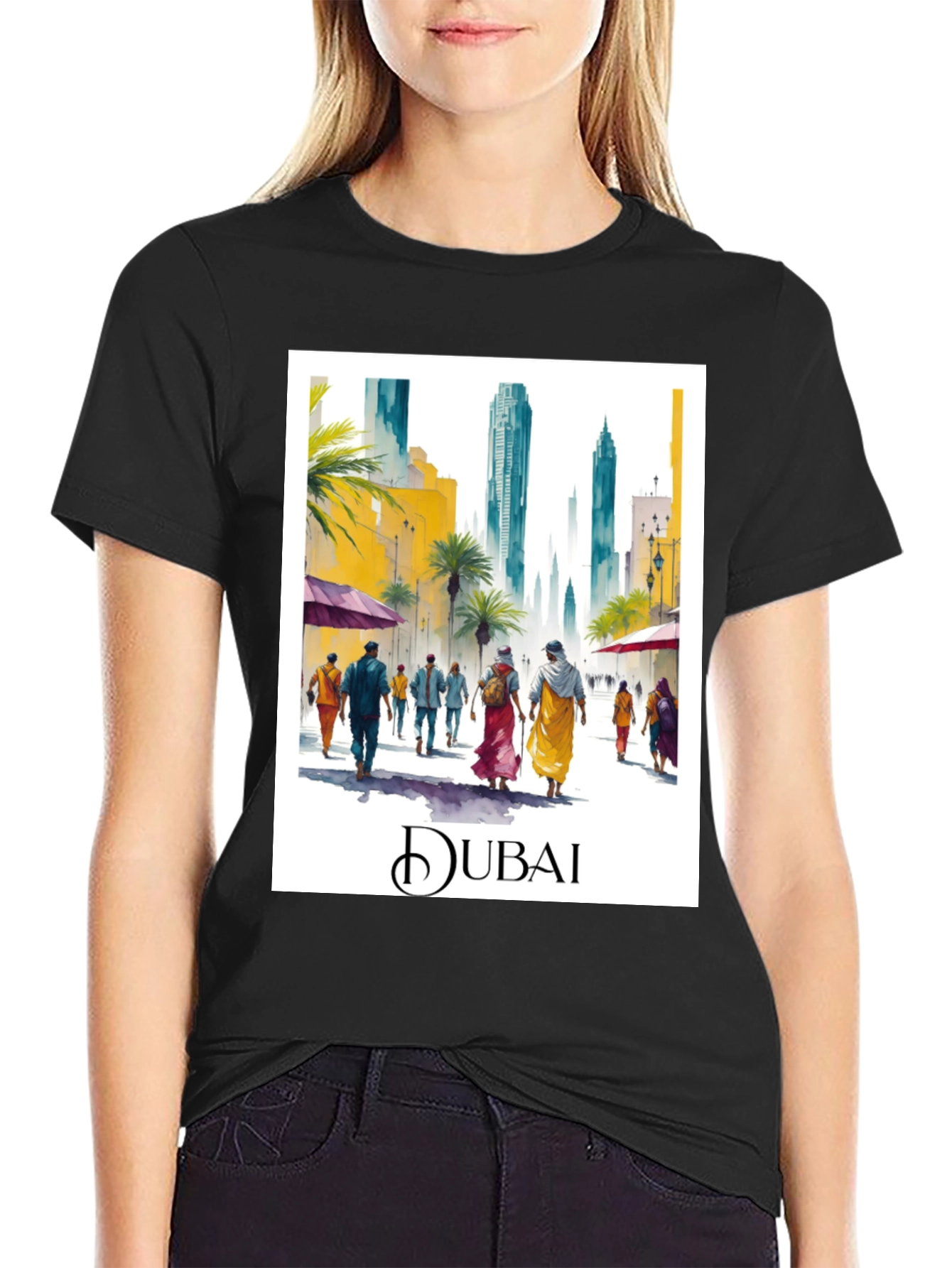 Dubai Watercolor T-Shirt