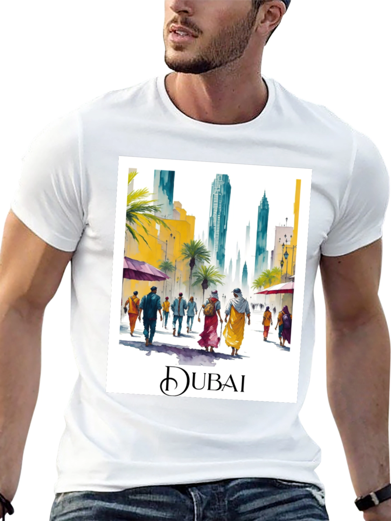 Dubai Watercolor T-Shirt