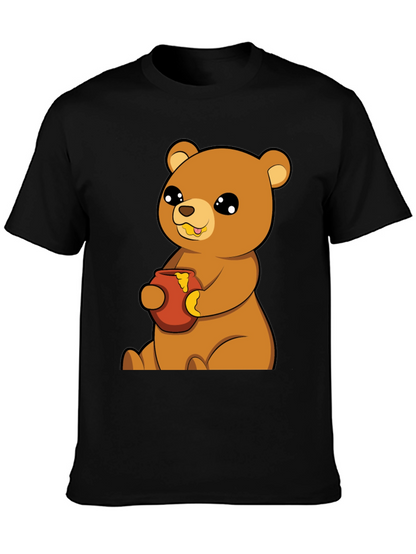 Cute Bear Honey Pot T-Shirt - Unisex Cotton Tee