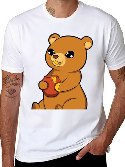 Cute Bear Honey Pot T-Shirt - Unisex Cotton Tee
