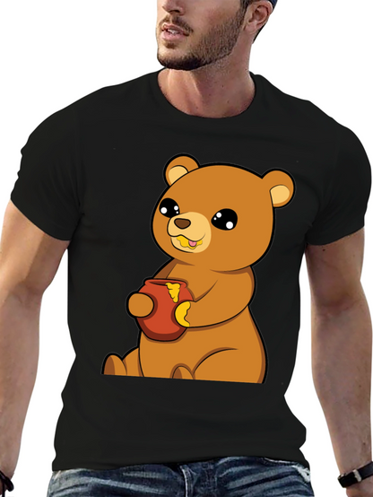 Cute Bear Honey Pot T-Shirt - Unisex Cotton Tee
