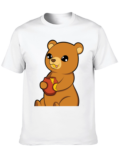 Cute Bear Honey Pot T-Shirt - Unisex Cotton Tee