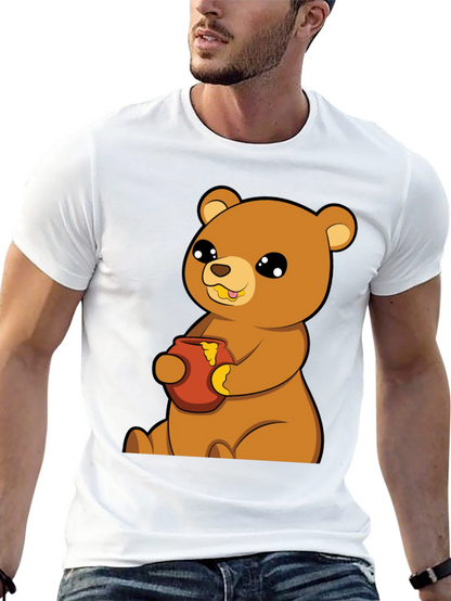 Cute Bear Honey Pot T-Shirt - Unisex Cotton Tee