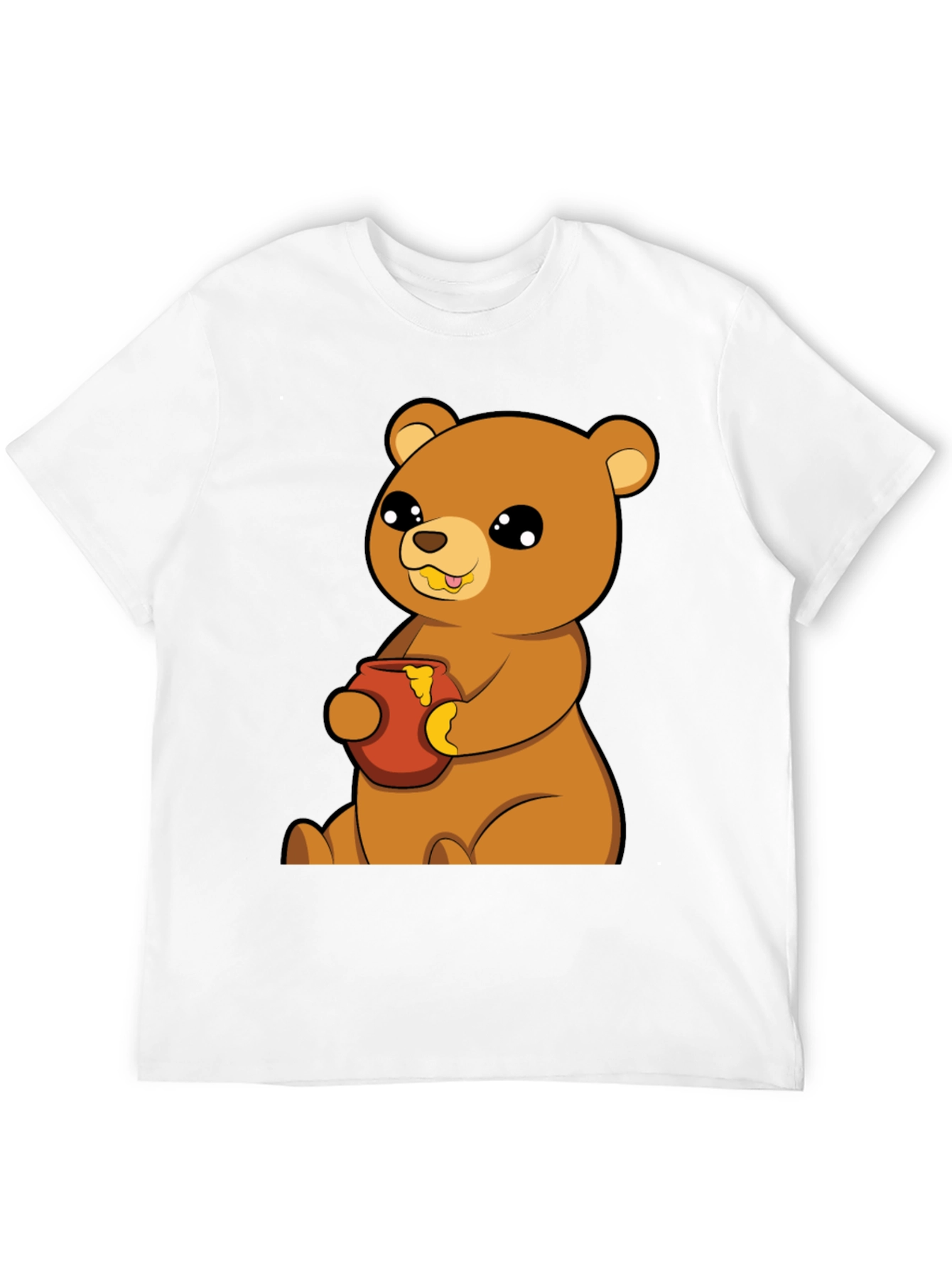 Cute Bear Honey Pot T-Shirt - Unisex Cotton Tee