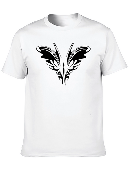 Tribal Butterfly Black T-Shirt