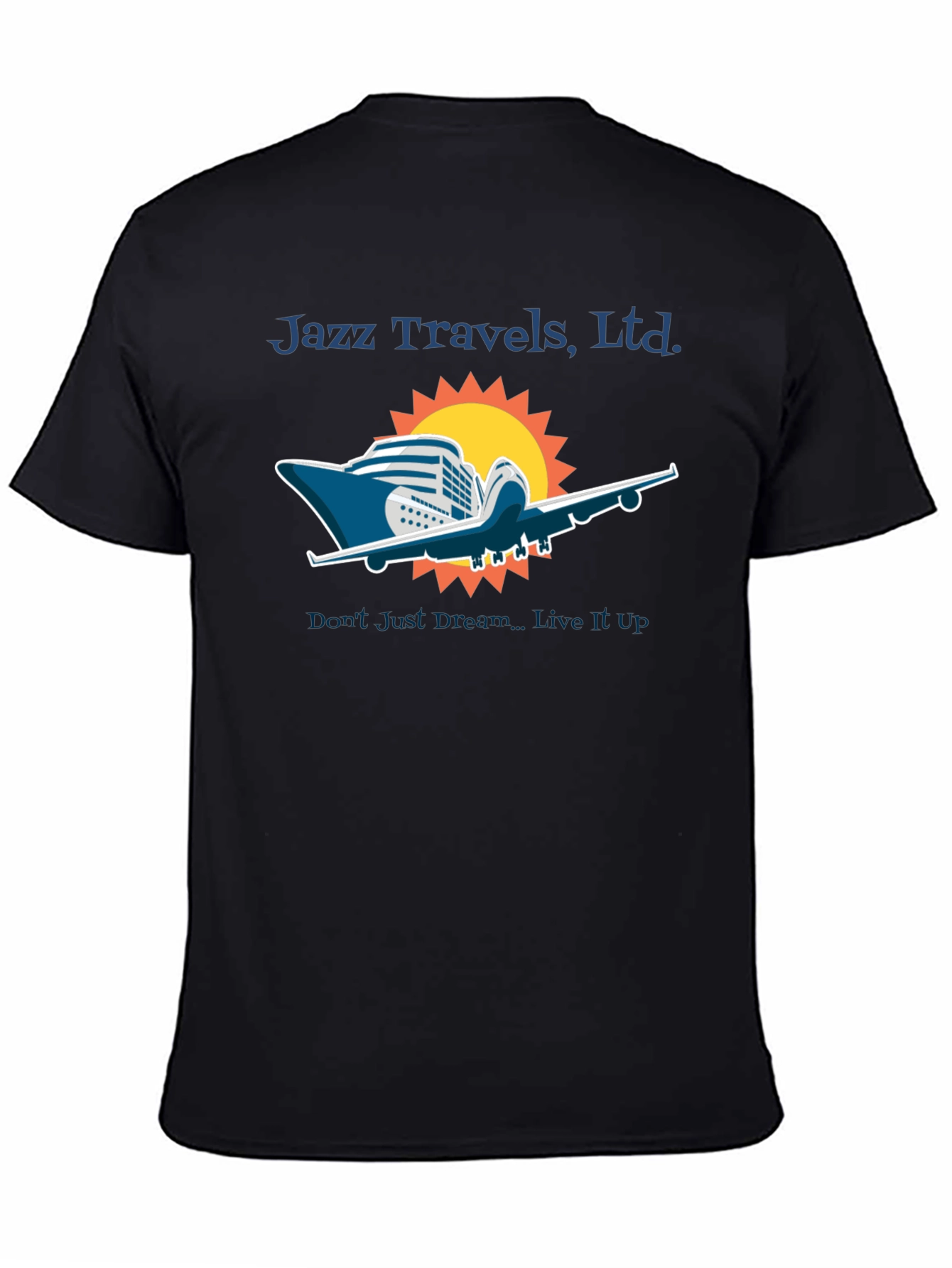 Jazz Travels Tee: Cruise & Fly Adventure